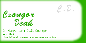 csongor deak business card