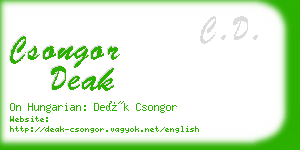 csongor deak business card